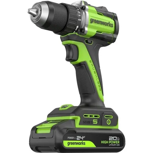 Дрель-шуруповерт GREENWORKS DD560, 4Ач, с двумя аккумуляторами [3708407cuc]