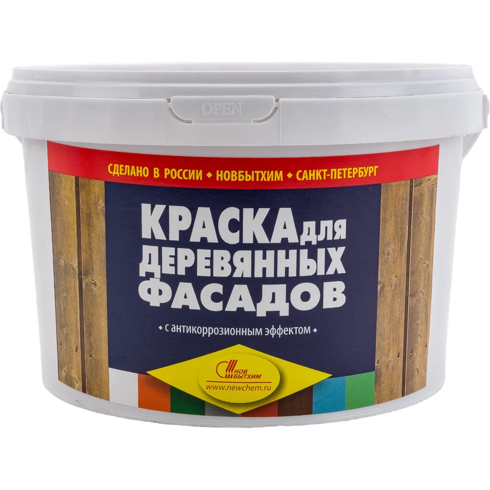 Краска для деревянных фасадов Новбытхим 3529