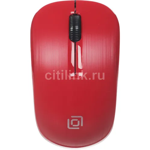 Мышь беспроводная Oklick 525MW, радио, оптическая, USB, 1000dpi, черный и красный [1090720]