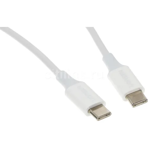 Кабель UGREEN US264, USB Type-C (m) - USB Type-C (m), 1м, 3A, белый [60518_]