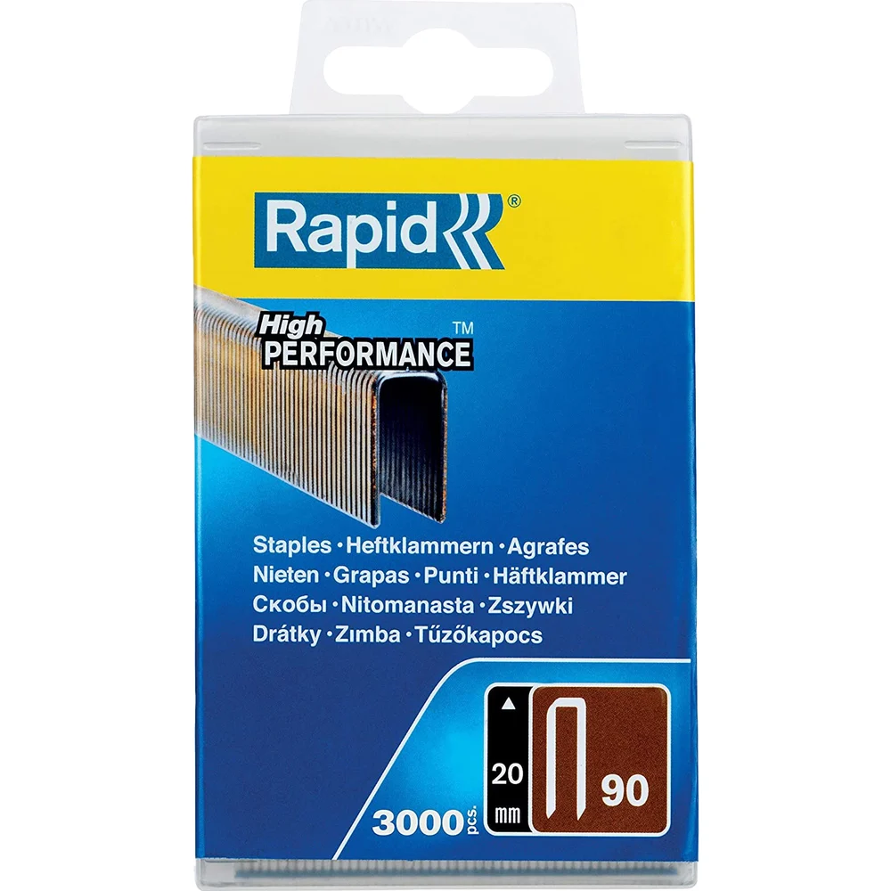 Закаленные супертвердые скобы для степлера Rapid тип 90 20 мм (3000 шт.) 5000123