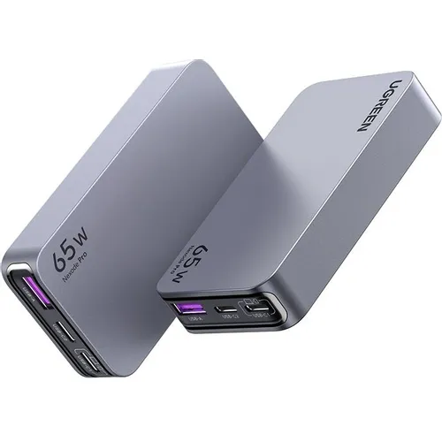 Сетевое зарядное устройство UGREEN X753, USB-A, 2xUSB-C, 65Вт, 3A, серый [25356]