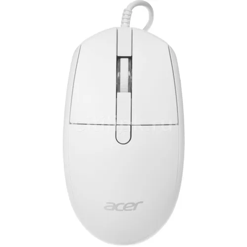 Мышь проводная Acer OMW401, оптическая, USB, 2000dpi, белый [zl.mceee.030]