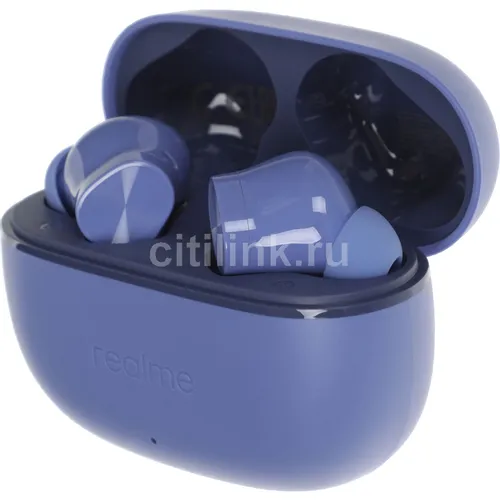 Наушники REALME Buds T200 Lite, Bluetooth, внутриканальные, фиолетовый [6941764454514]