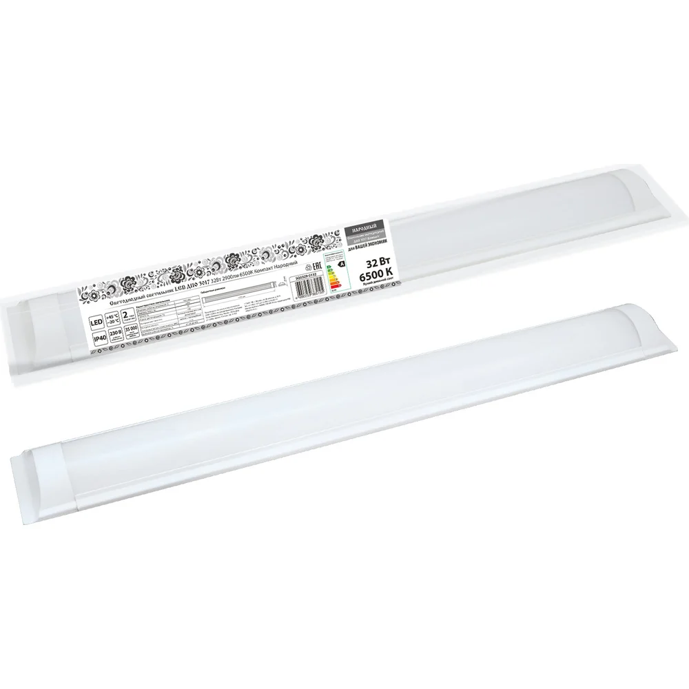Светодиодный светильник TDM ELECTRIC LED ДПО 3017 32Вт, 2900лм, 6500К, Компакт, Народный SQ0329-0132