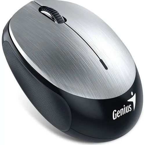 Мышь беспроводная Genius NX-9000BT V2, Bluetooth, оптическая, 1600dpi, серебристый и черный [31030009408]