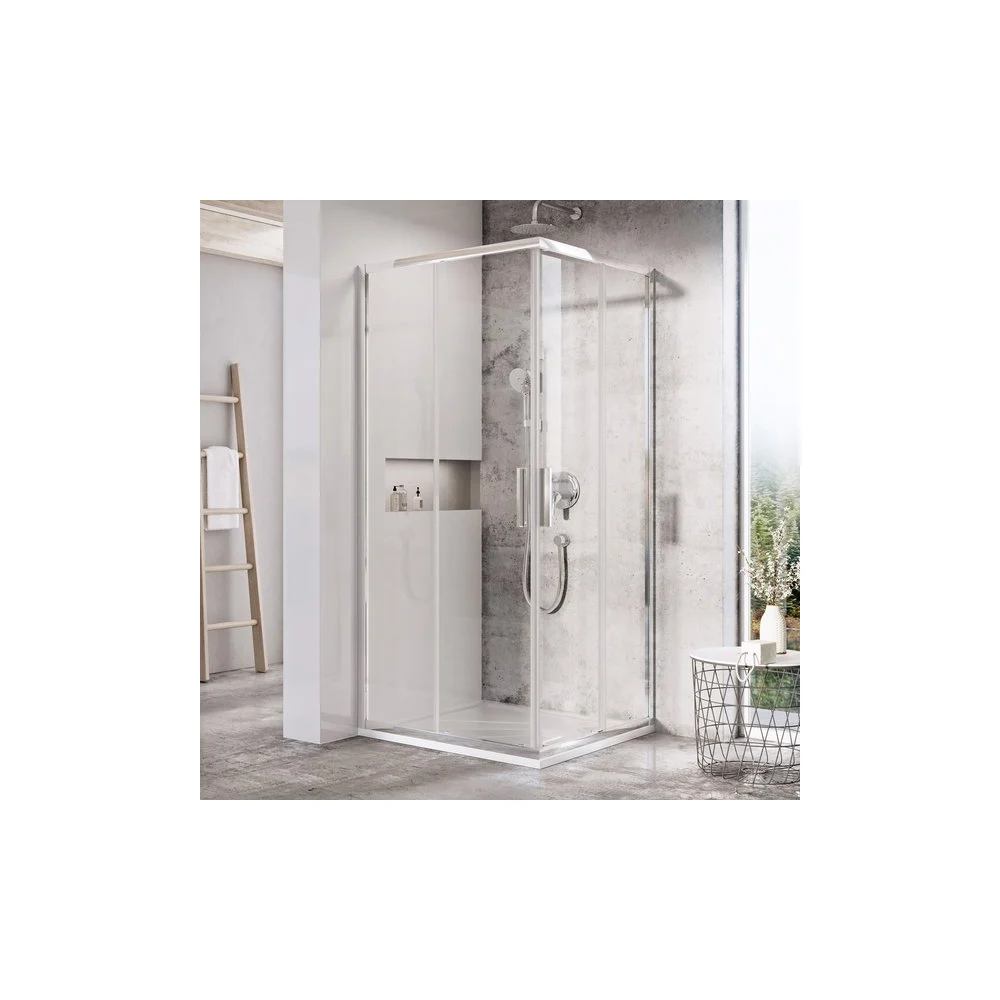 Квадратный душевой уголок Ravak Blix Slim BLSRV2-90 см X1LM70C00Z1