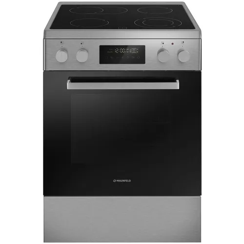Электрическая плита MAUNFELD MEC611CS09TD, стеклокерамика, серебристый [ка-00018161]