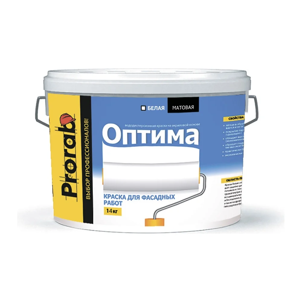 Вододисперсионная краска для фасадных работ Prorab 14 кг / 11 л POF-140/110