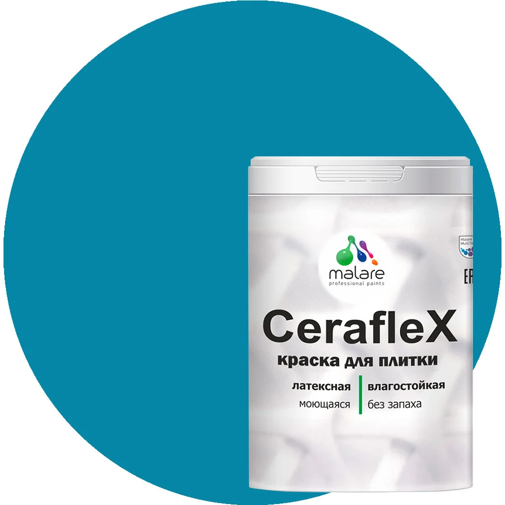 Латексная краска для кафельной и керамической плитки MALARE Ceraflex 2036774796533