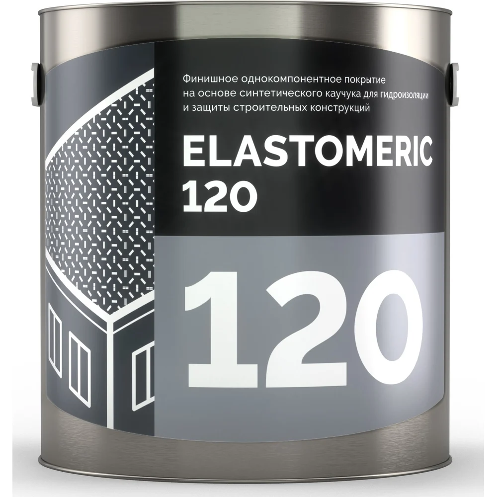 Мастика для кровли Elastomeric Systems 3 кг, серый финиш elastomeric-120 1200003