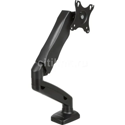 Кронштейн для мониторов ULTRAMOUNTS UM700, до 27", до 6.5кг, настольный, поворот и наклон верт.перемещ., черный
