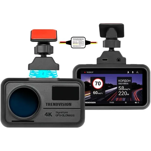 Видеорегистратор TrendVision TDR-725 Real 4K Max, черный