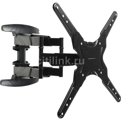 Кронштейн для телевизора ULTRAMOUNTS UM907, 23-55", настенный, поворотно-выдвижной и наклонный, черный