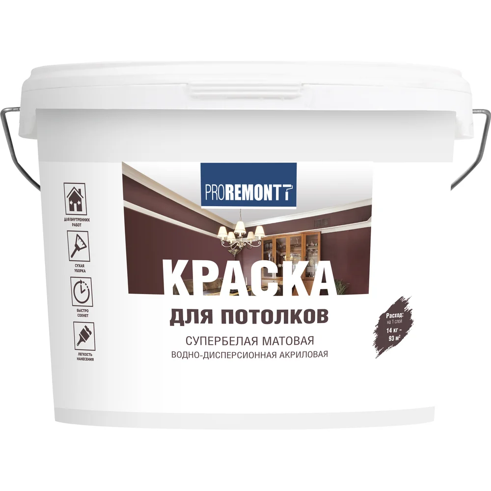 Краска для потолков Proremontt Лк-00012718