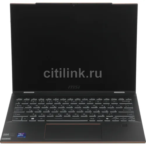 Ноутбук MSI Summit E13 AI Evo A1MTG-001US, 13.3", трансформер, IPS, Intel Core Ultra 7 155H 1.4ГГц, 16-ядерный, 16ГБ LPDDR5, 1ТБ SSD, Intel Arc, Windows 11 Home, черный [9s7-13p411-001]