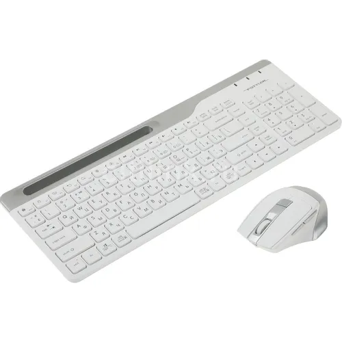 Комплект (клавиатура+мышь) A4TECH Fstyler FB2535C, USB, беспроводной, белый [fb2535c icy white]