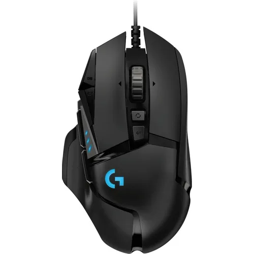 Мышь проводная Logitech G502 Hero, игровая, оптическая, USB, 25600dpi, черный [910-005474]