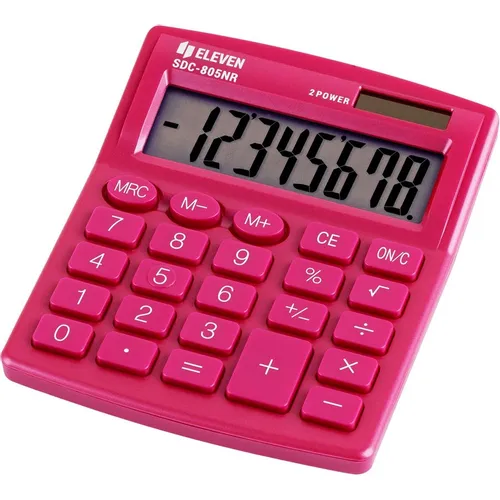 Калькулятор ELEVEN SDC-805NR, 8-разрядный, розовый