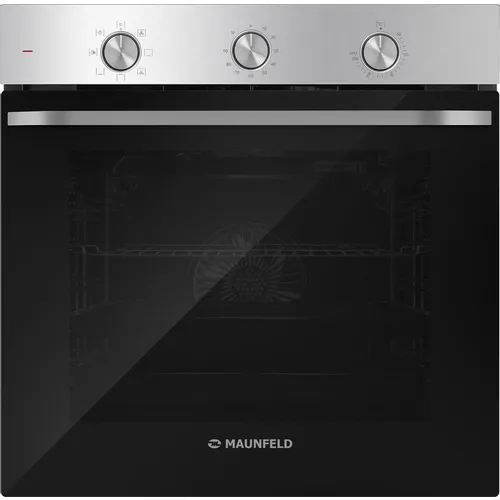 Духовой шкаф электрический MAUNFELD FEOF7871S, 78л, дверца с 3 стеклами, серебристый