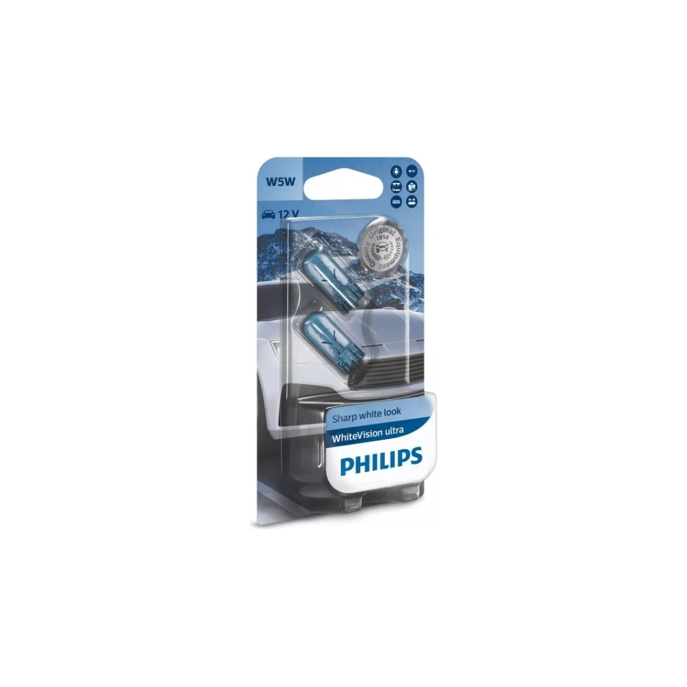 Автолампа PHILIPS WhiteVision ultra 12961WVUB2