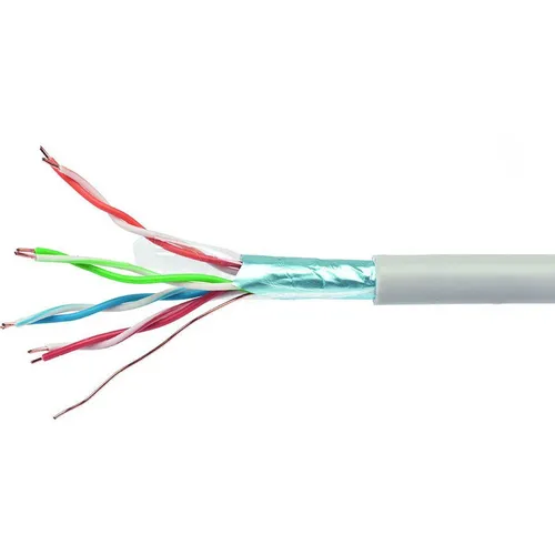 Кабель CABLEXPERT FPC-5004E-SO FTP, кат.5E, 305м, 4 пары, медь, одножильный, серый