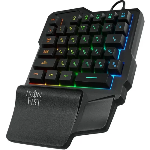 Игровой блок Oklick 701G IRON FIST, проводная, USB, мембранная, черный [1196590]