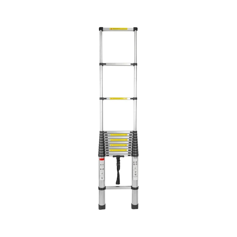 Алюминиевая односекционная телескопическая лестница Forsage f-up540 54179