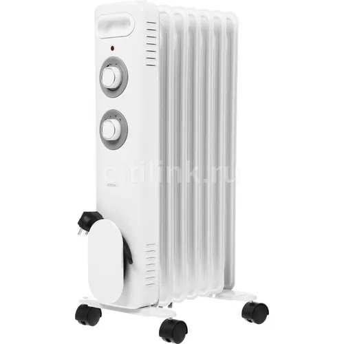Масляный радиатор CENTEK CT-6230-7, 1500Вт, 7 секций, 3 режима, белый [ct-6230-7 white]