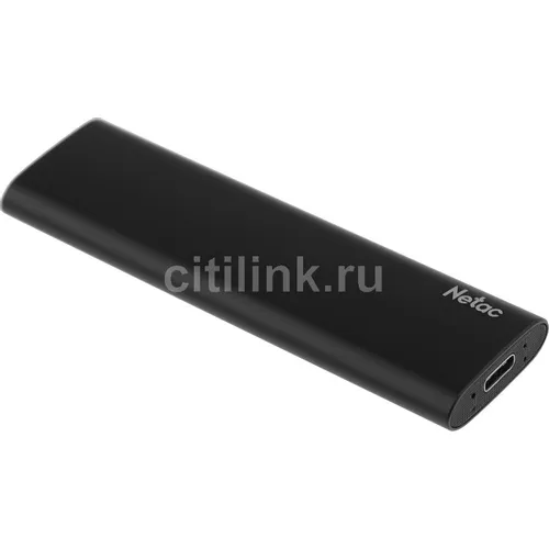 250ГБ Внешний диск SSD NETAC Z Slim NT01ZSLIM-250G-32BK, USB-C, чтение - 550МБ/с, черный