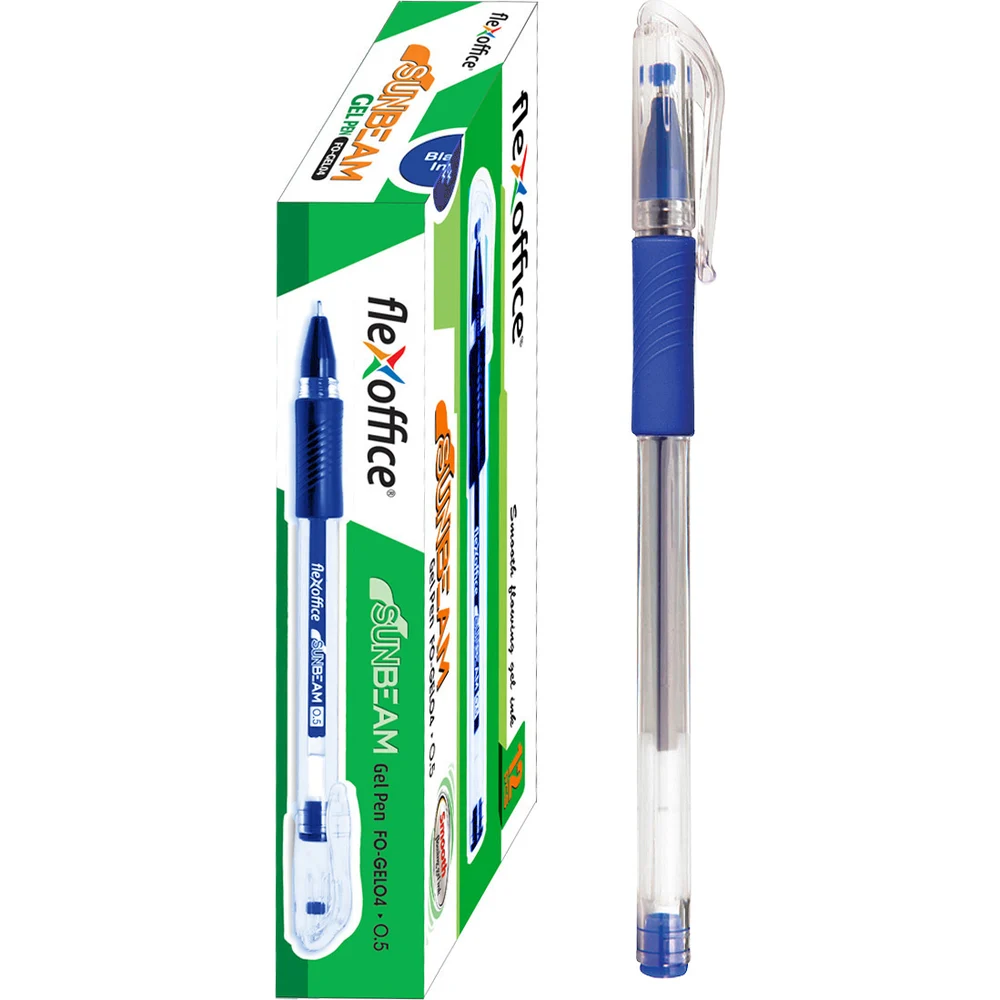 Гелевая ручка Flexoffice sunbeam FO-GEL04 BLUE