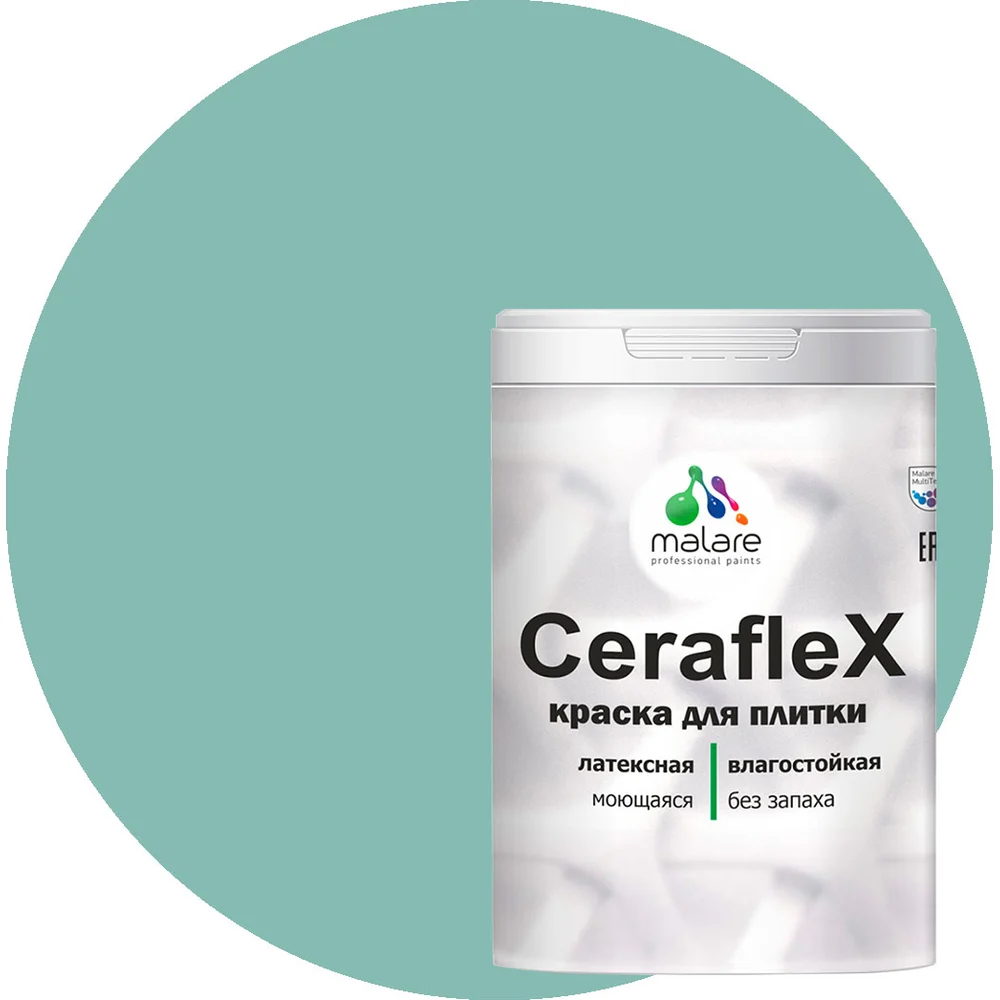 Латексная краска для кафельной и керамической плитки MALARE Ceraflex 2036755006392