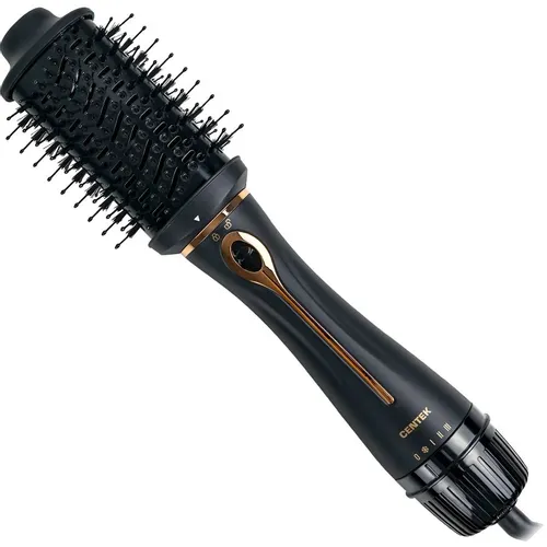 Фен-щетка CENTEK CT-2063, 1200Вт, черный и розовое золото