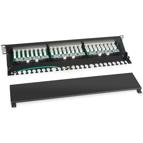 Патч-панель Cabeus PL-24-CAT.5E-SH-DUAL 19" 1U 24xRJ45 кат.5E FTP