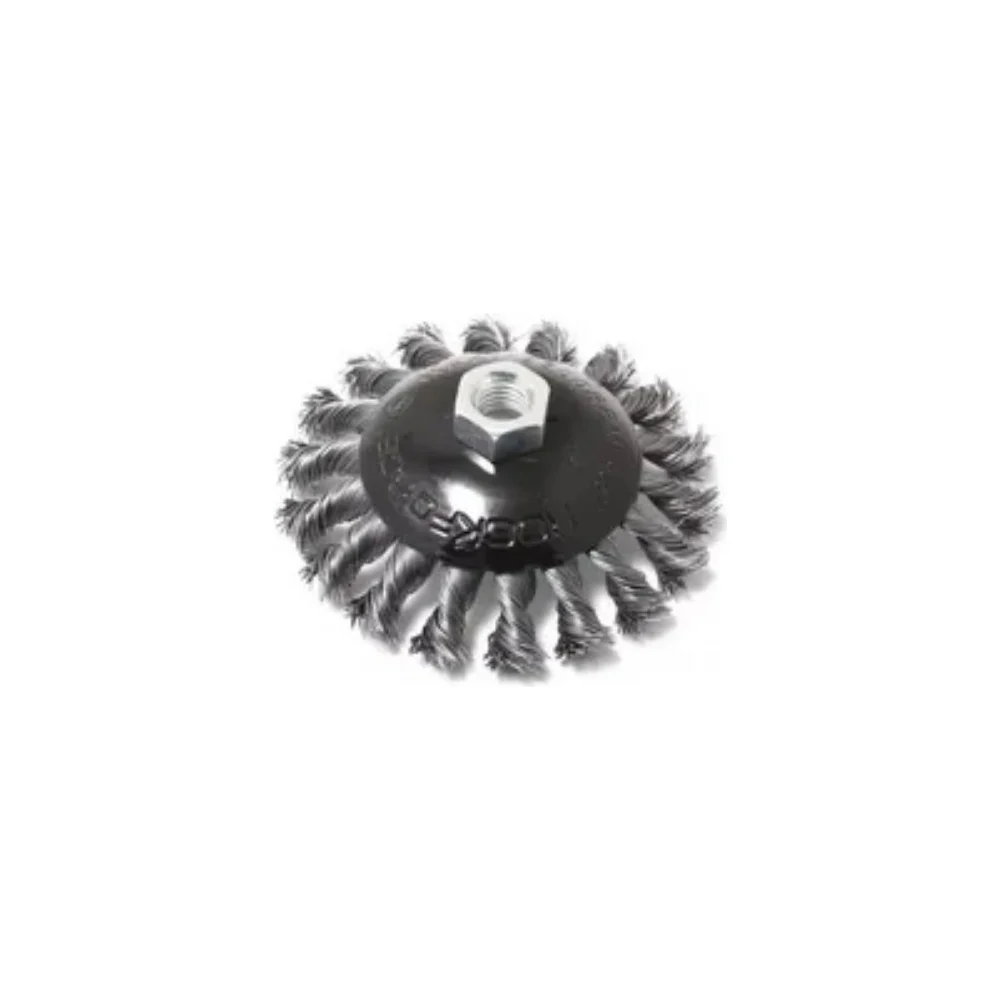 Стальная витая дисковая кордщетка для ушм Rockforce RF-BWF108(29091)