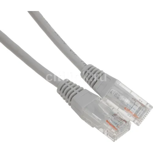 Патч-корд LanMaster вилка RJ-45, вилка RJ-45, кат.5E, ПВХ, 0.3м, серый [twt-45-45-0.3-gy]