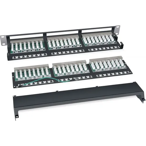 Патч-панель Cabeus PLHD-48-CAT.5E-SH-DUAL IDC-1U 19" 1U 48xRJ45 кат.5E FTP