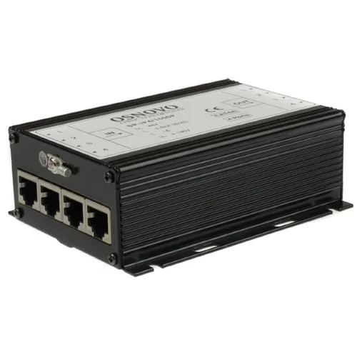 Грозозащита RJ-45 OSNOVO SP-IP4/1000P, черный