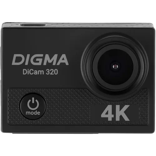 Экшн-камера Digma DiCam 320 4K, WiFi, черный [dc320]