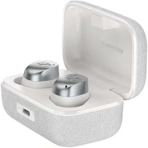 Наушники Sennheiser Momentum True Wireless 4, Bluetooth, внутриканальные, серебристый/белый [700366 mtw4 white silver]