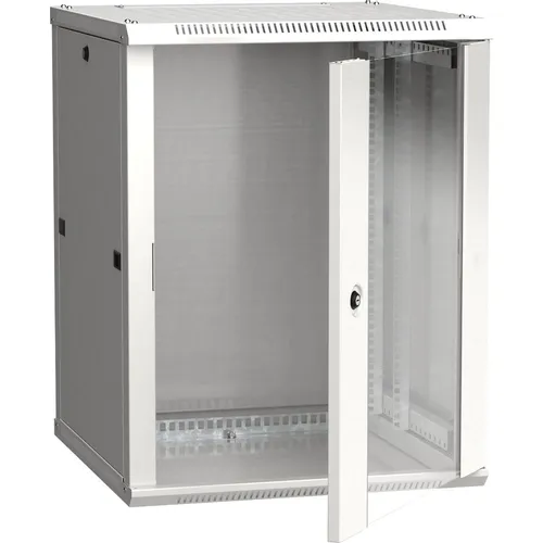 Шкаф коммутационный ITK Linea W LWR3-18U66-GF настенный, стеклянная передняя дверь, 18U, 600x900x600 мм