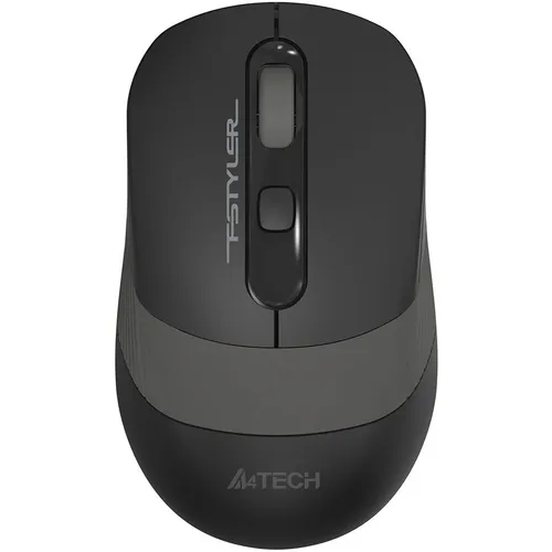Мышь беспроводная A4TECH Fstyler FG10, радио, оптическая, USB, 2000dpi, черный и серый [fg10 grey]