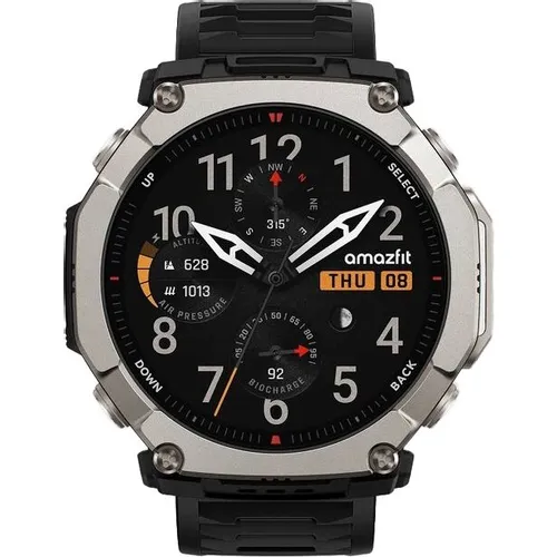 Смарт-часы AMAZFIT T-Rex Ultra 2, 51мм, 1.5", черный/серебристый