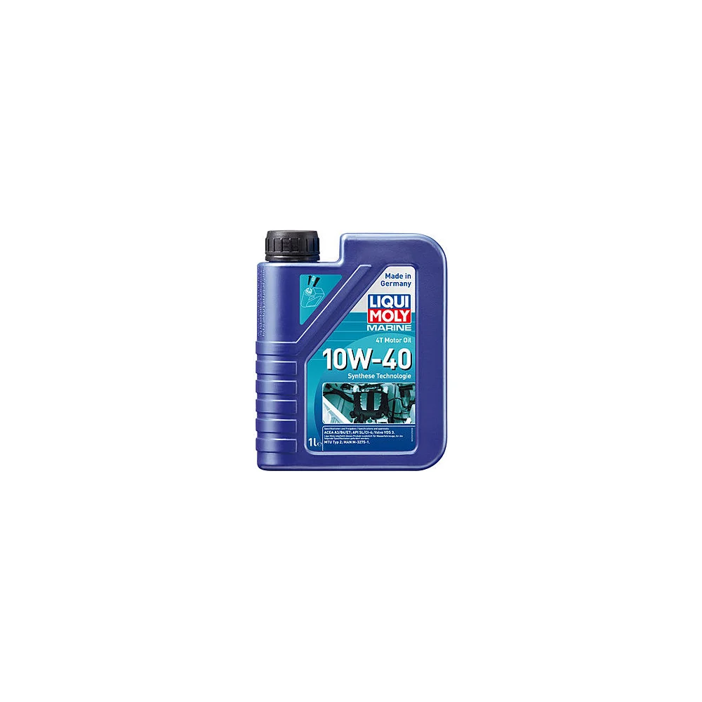 HC-синтетическое моторное масло 4T для лодок LIQUI MOLY Marine 4T Motor Oil 10W-40 1л 25012