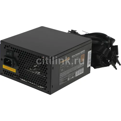 Блок питания EXEGATE 500PPH, 500Вт, 80 PLUS BRONZE, 120мм, черный [ex280577rus-oem]
