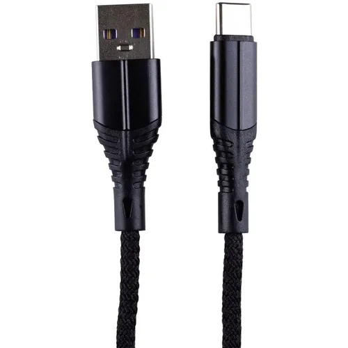 Кабель ZIBELINO USB Type-C (m) - USB (m), 1м, 2.1A, черный [zdnc-typec-blk]