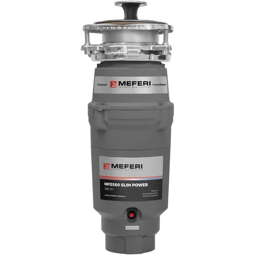 Измельчитель пищевых отходов MEFERI Power MFD380 Slim 380Вт серый
