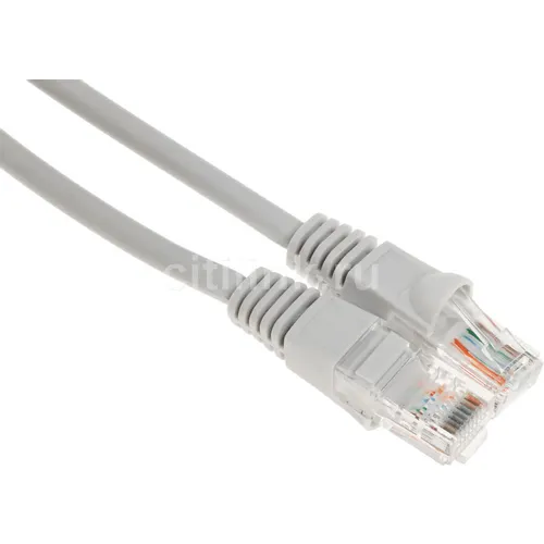 Патч-корд Buro UTP-5E-25M-G-LSZH UTP, кат.5E, 25м, 4 пары, многожильный, серый
