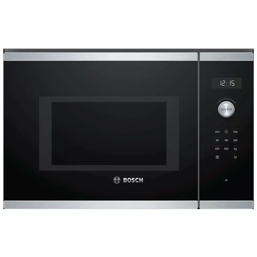 Встраиваемая микроволновая печь Bosch BFL554MS0, 25л, 900Вт, нержавеющая сталь