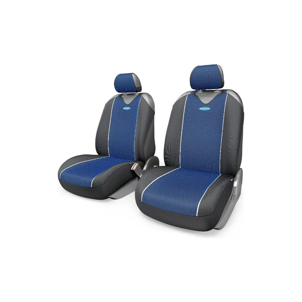 Чехол AUTOPROFI CARBON PLUS CRB-402Pf BK/BL